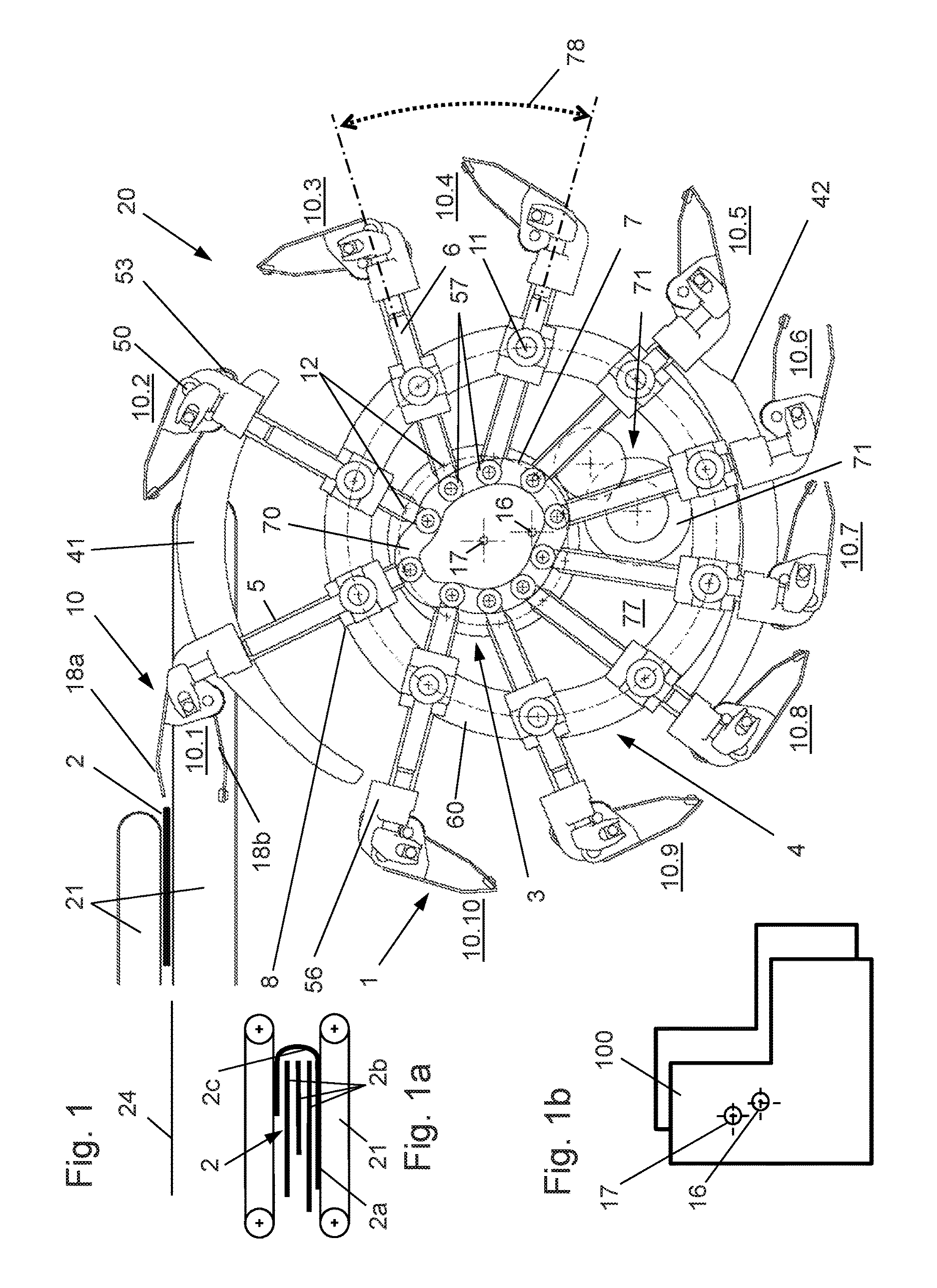 Apparatus and method for forming a stack of advertising material compilations