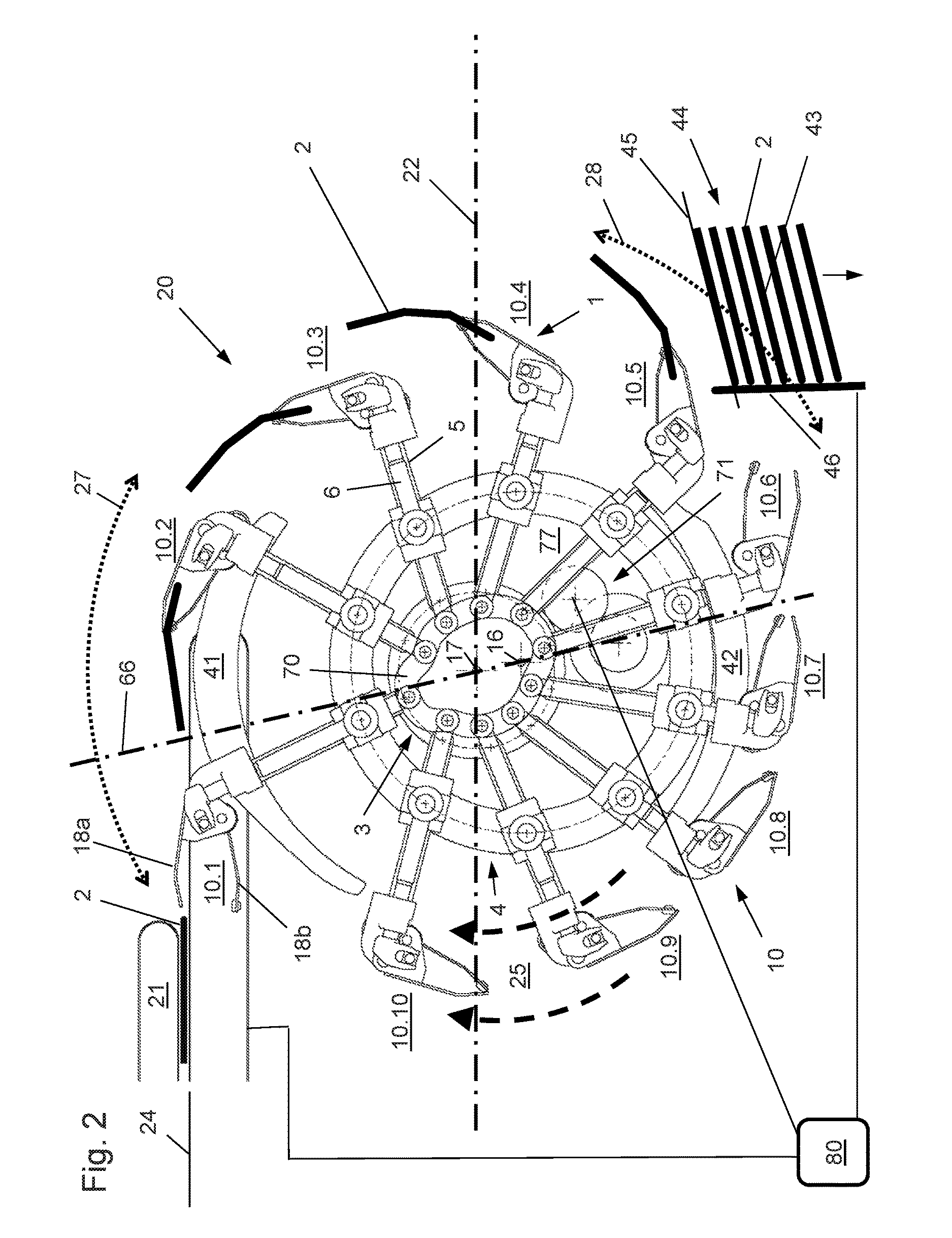 Apparatus and method for forming a stack of advertising material compilations