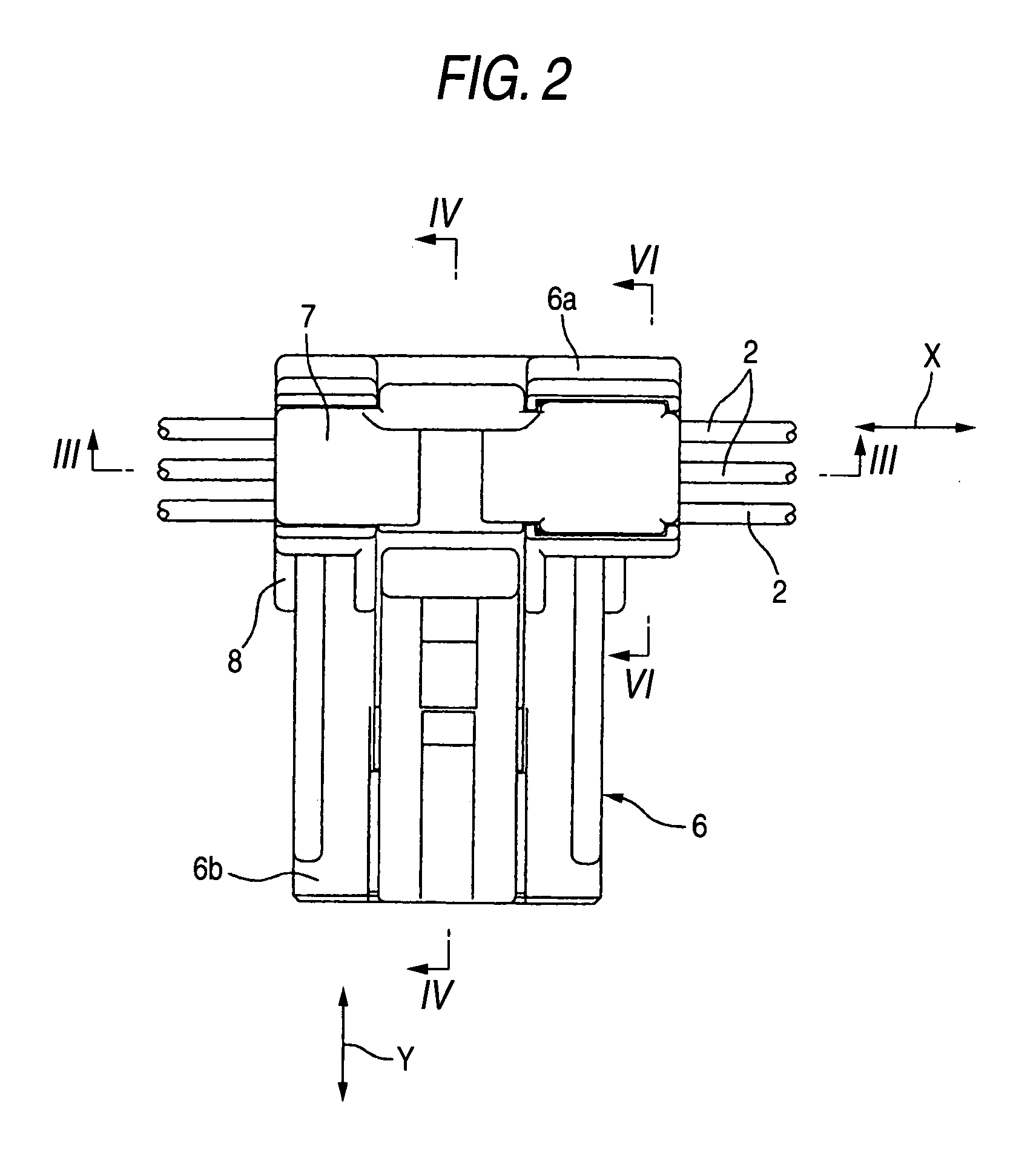 Press-contact connector built in substrate