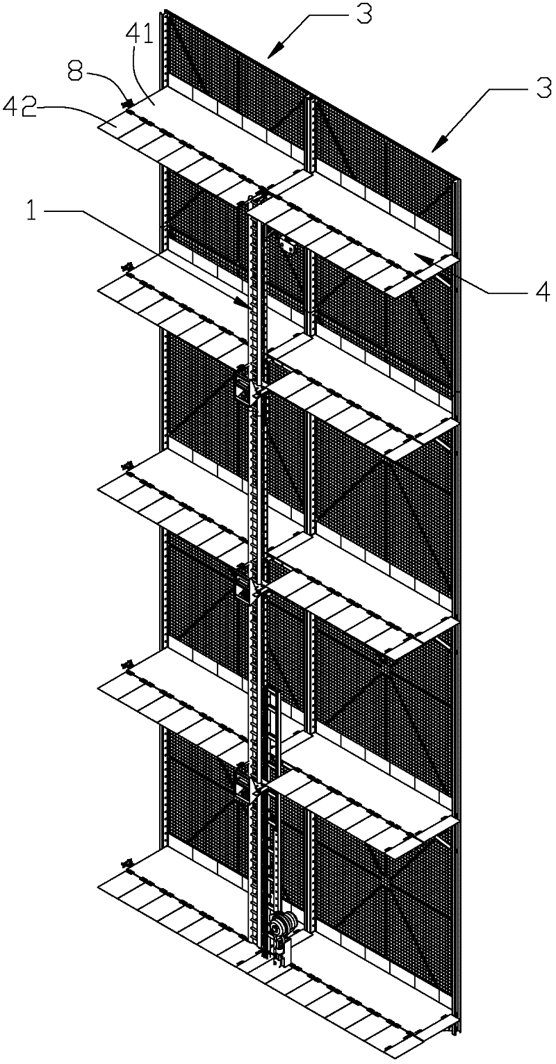 Lifting platform for protecting safety of high-level construction