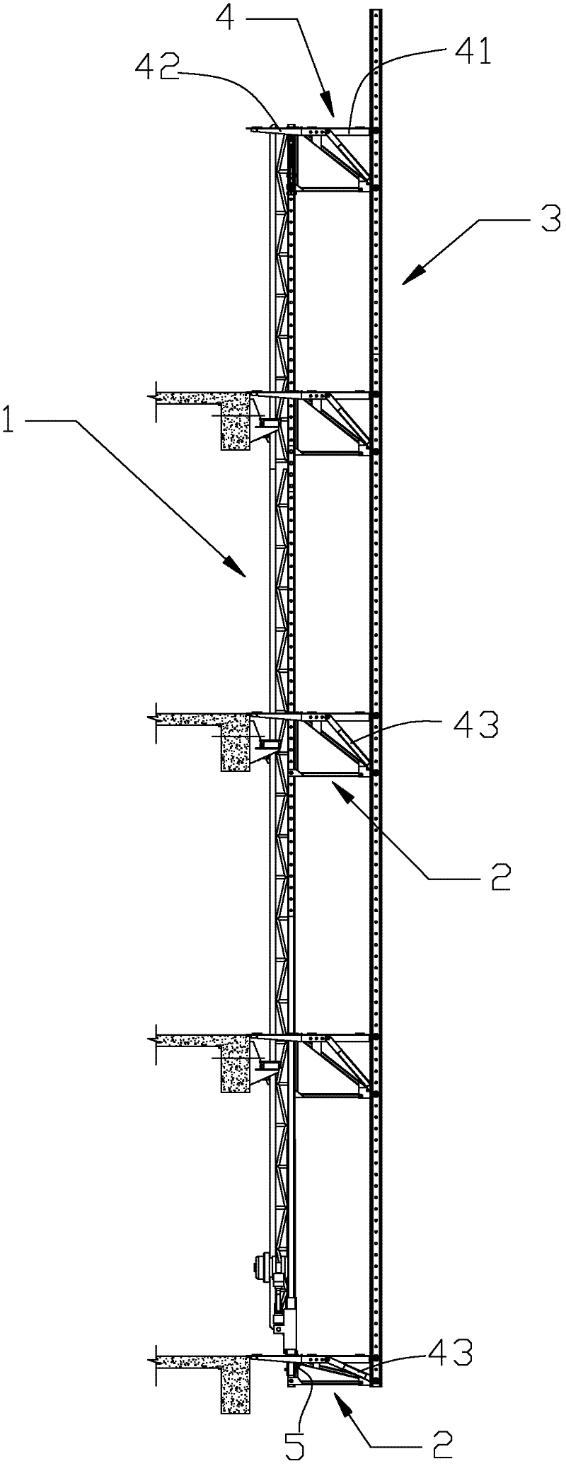 Lifting platform for protecting safety of high-level construction