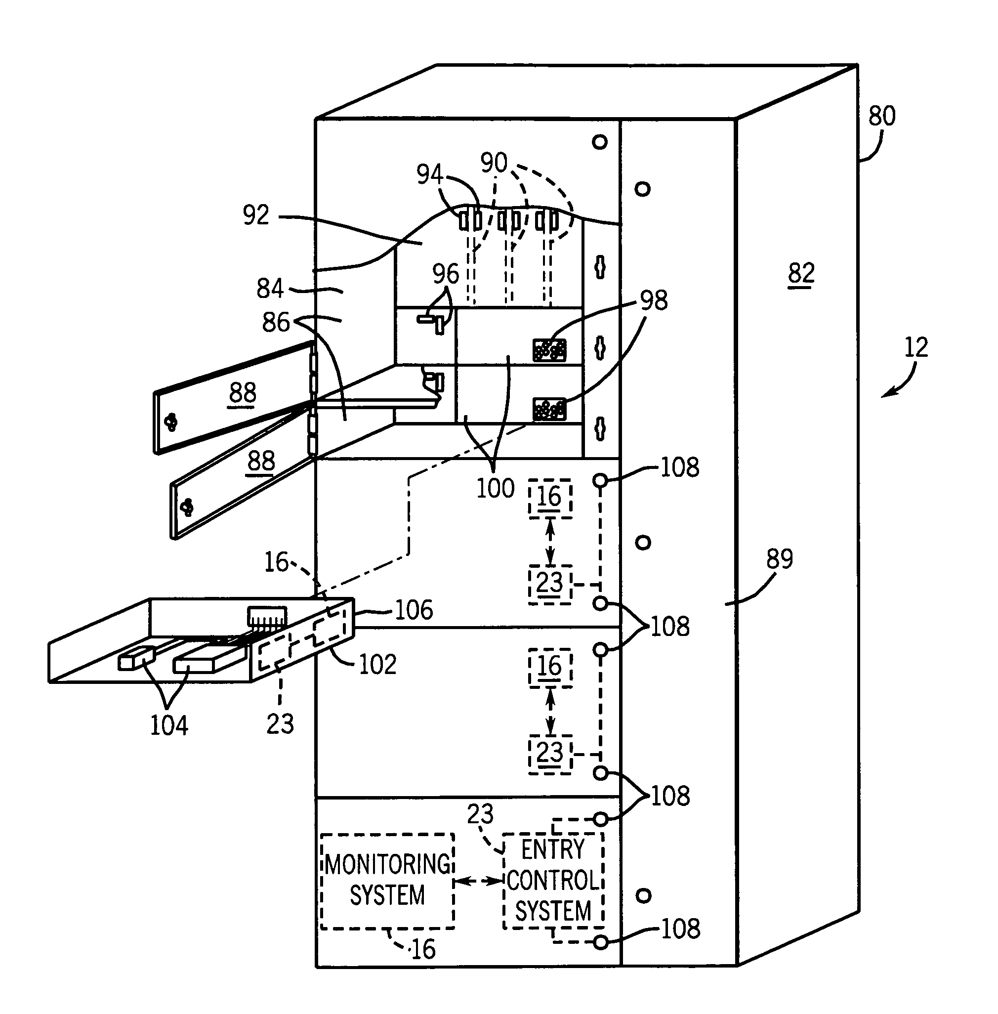 System and method for automatically securing a motor control center