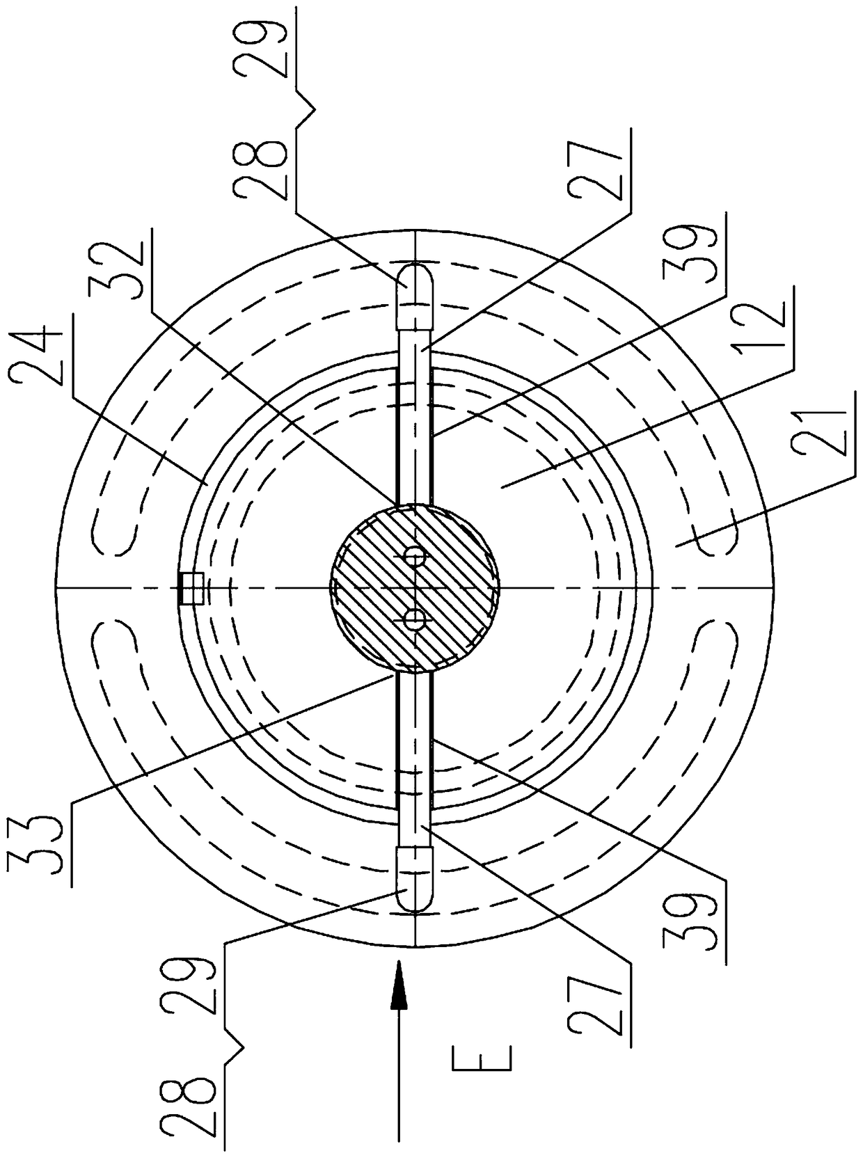 Hydraulic axial plunger type transmission roller capable of adjusting speed