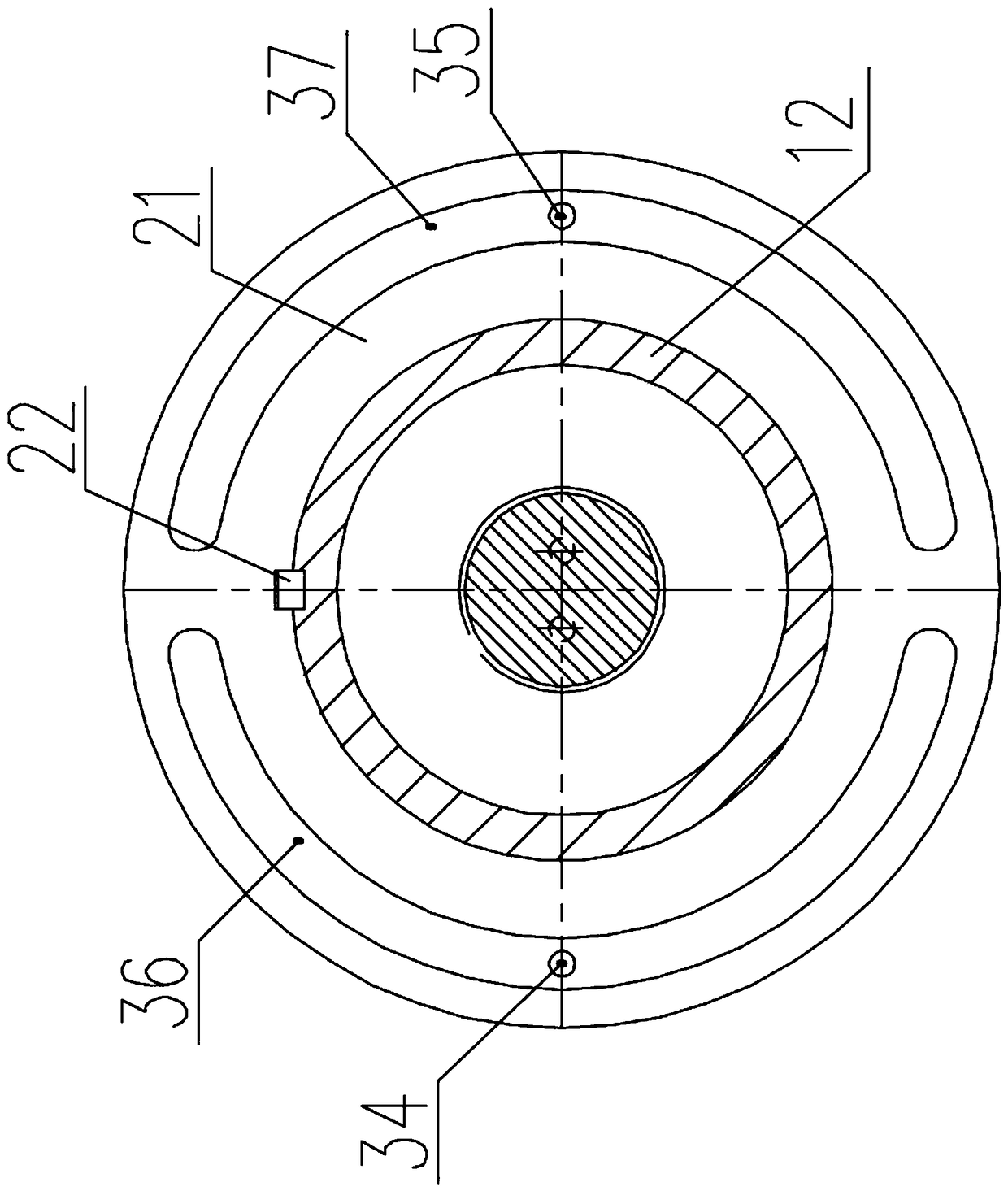 Hydraulic axial plunger type transmission roller capable of adjusting speed