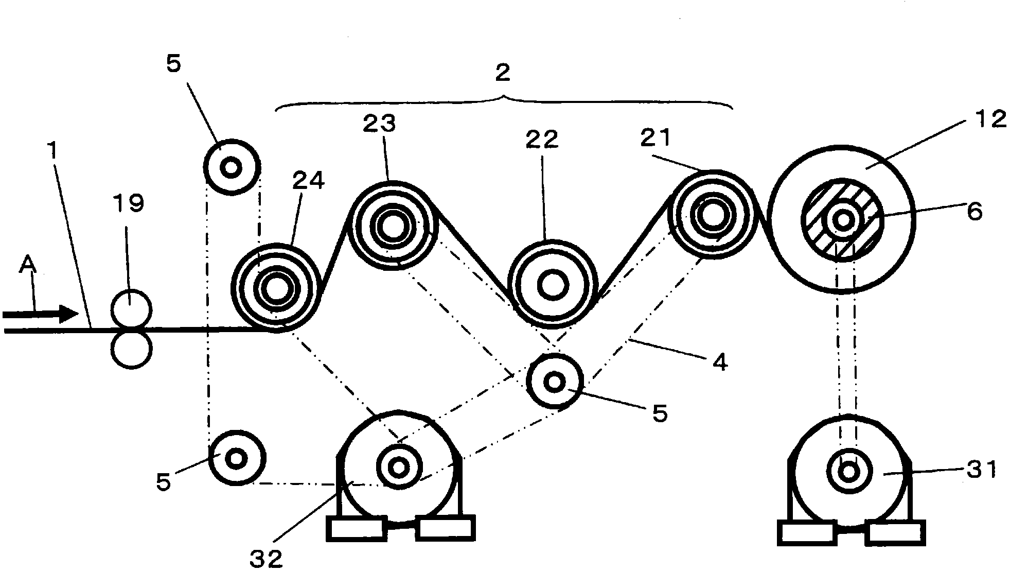 Process for producing roll of microporous plastic film