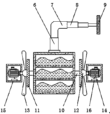 Stratified water quality sampling device facilitating detection of water areas of different sections