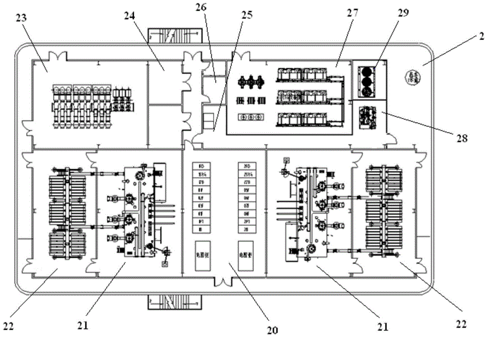 Offshore platform used for alternating-current booster station of offshore wind plant