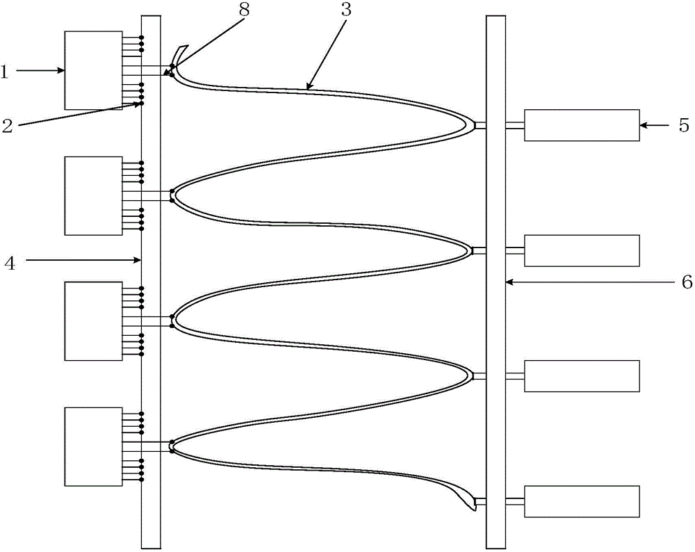 Low-thermoelectrical-potential scanning switch terminal connection mechanism based on flexible printed circuit board