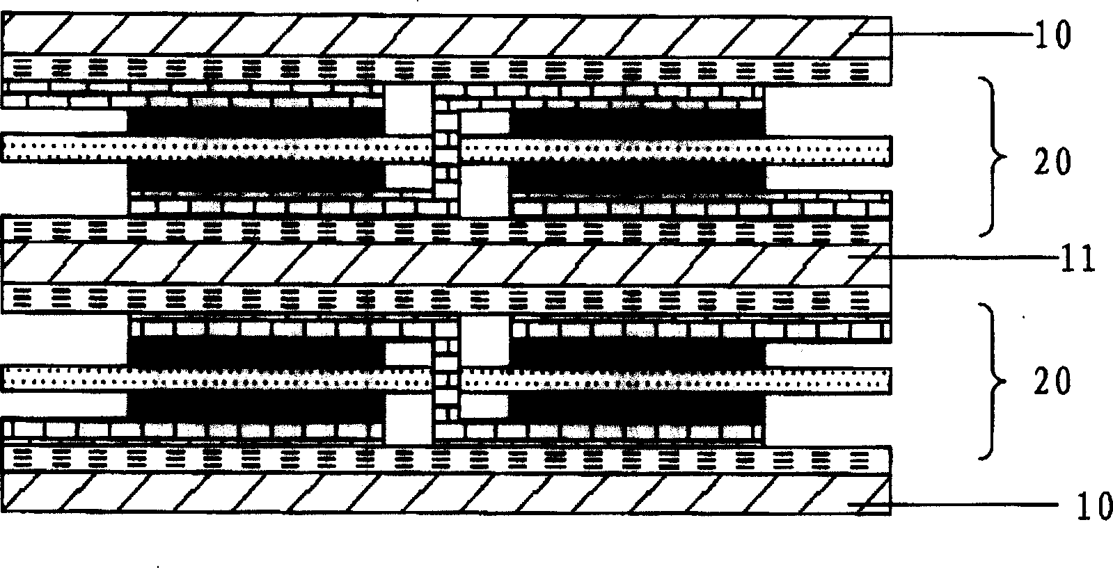 Air self-breathing type micro-direct alcohol fuel cell structure and making method