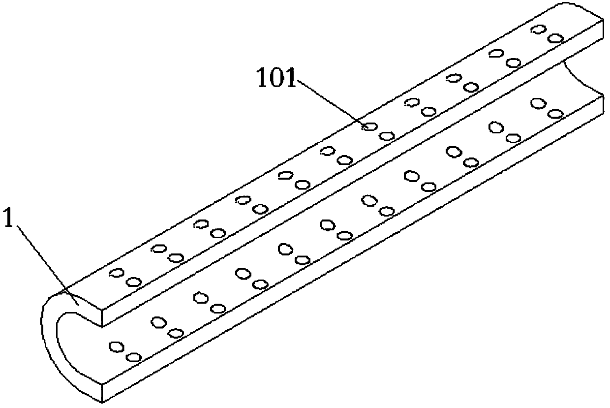 Internal drainage expanding device for viscoelastic tubule