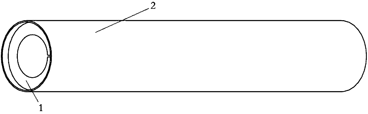 Internal drainage expanding device for viscoelastic tubule