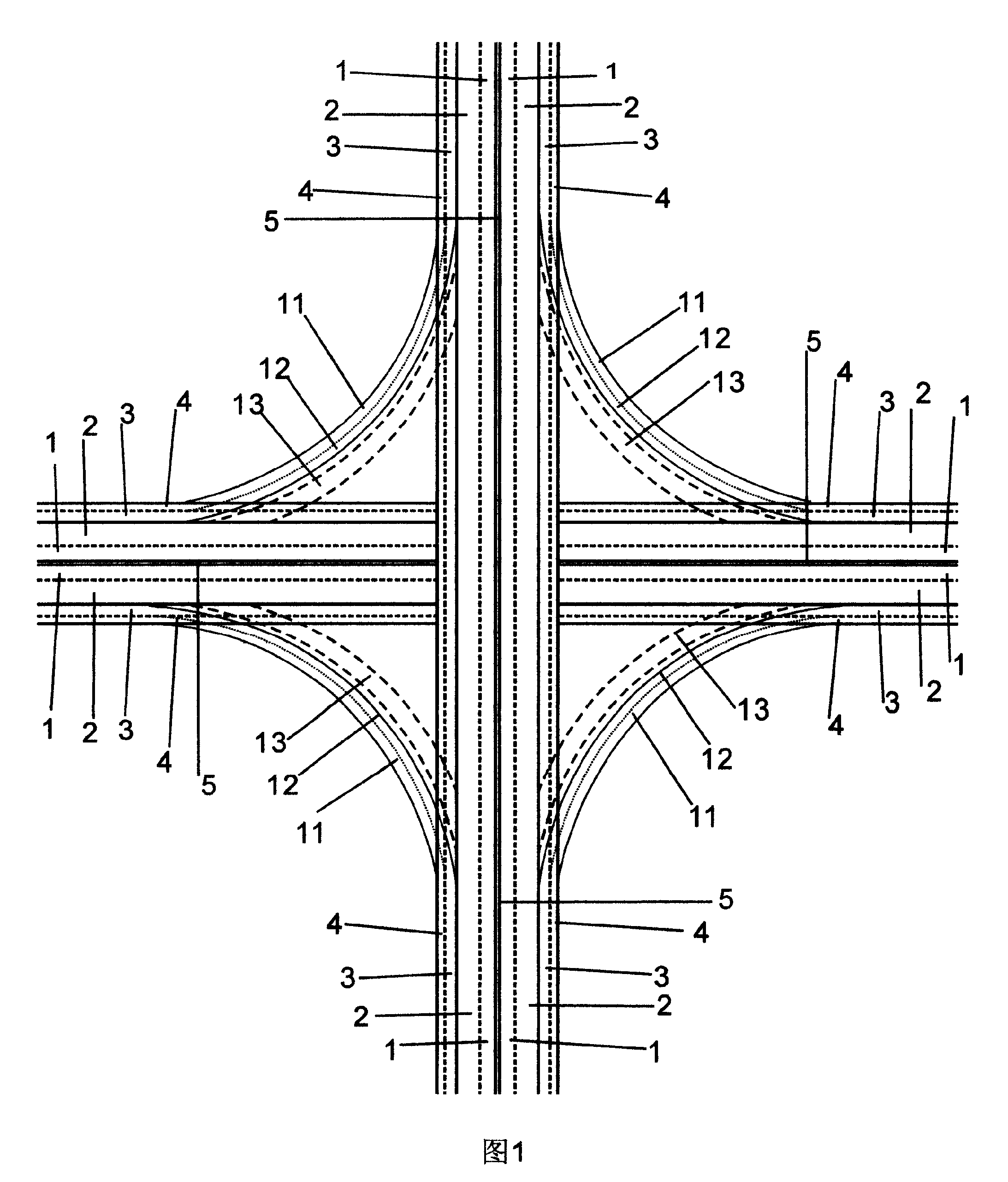 City road constitution and automobile running method