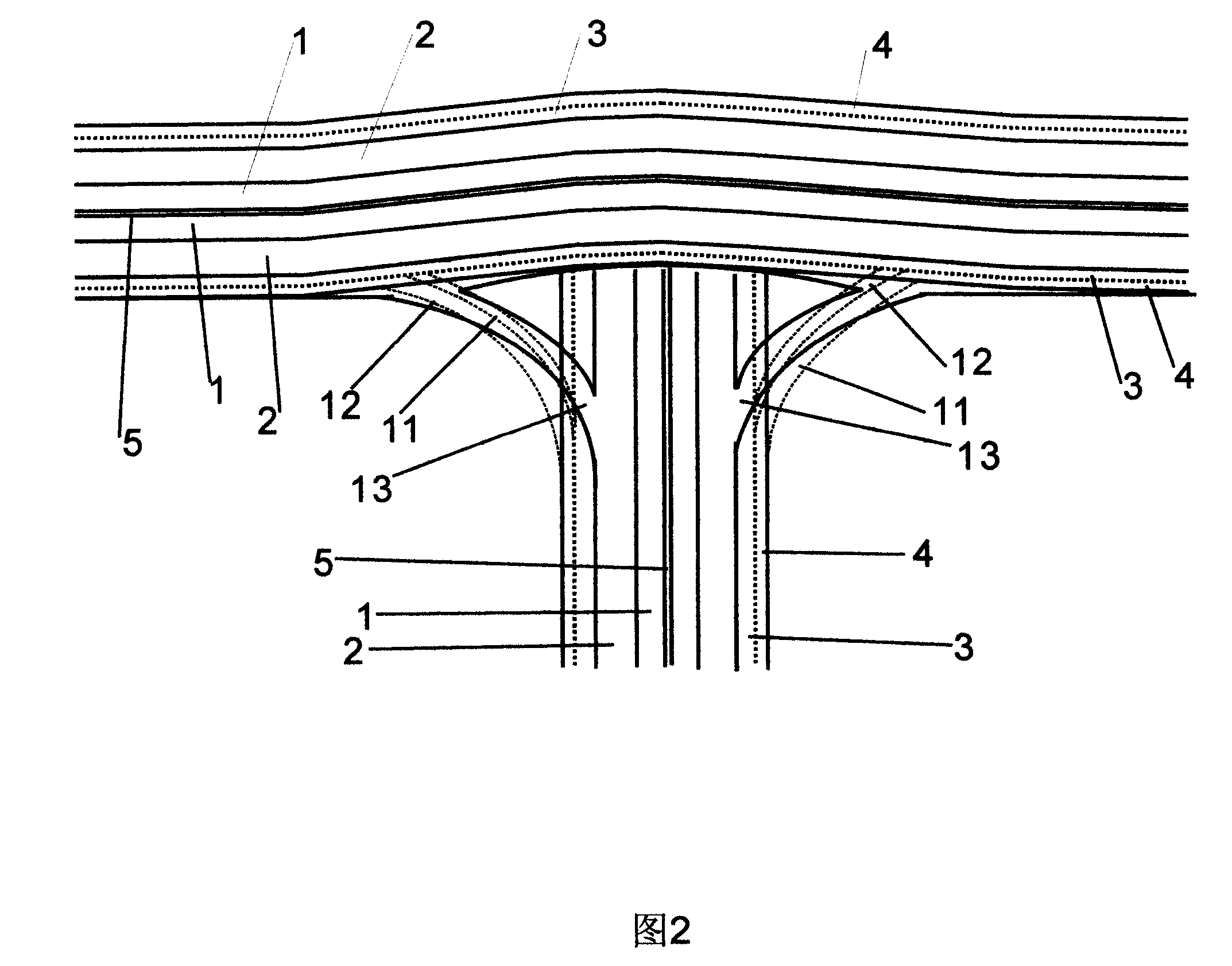 City road constitution and automobile running method