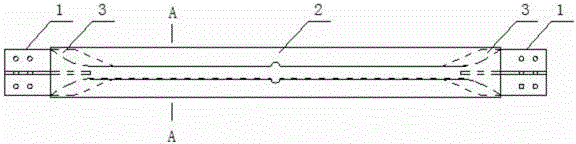 Assembling type steel-wood buckling constraint support