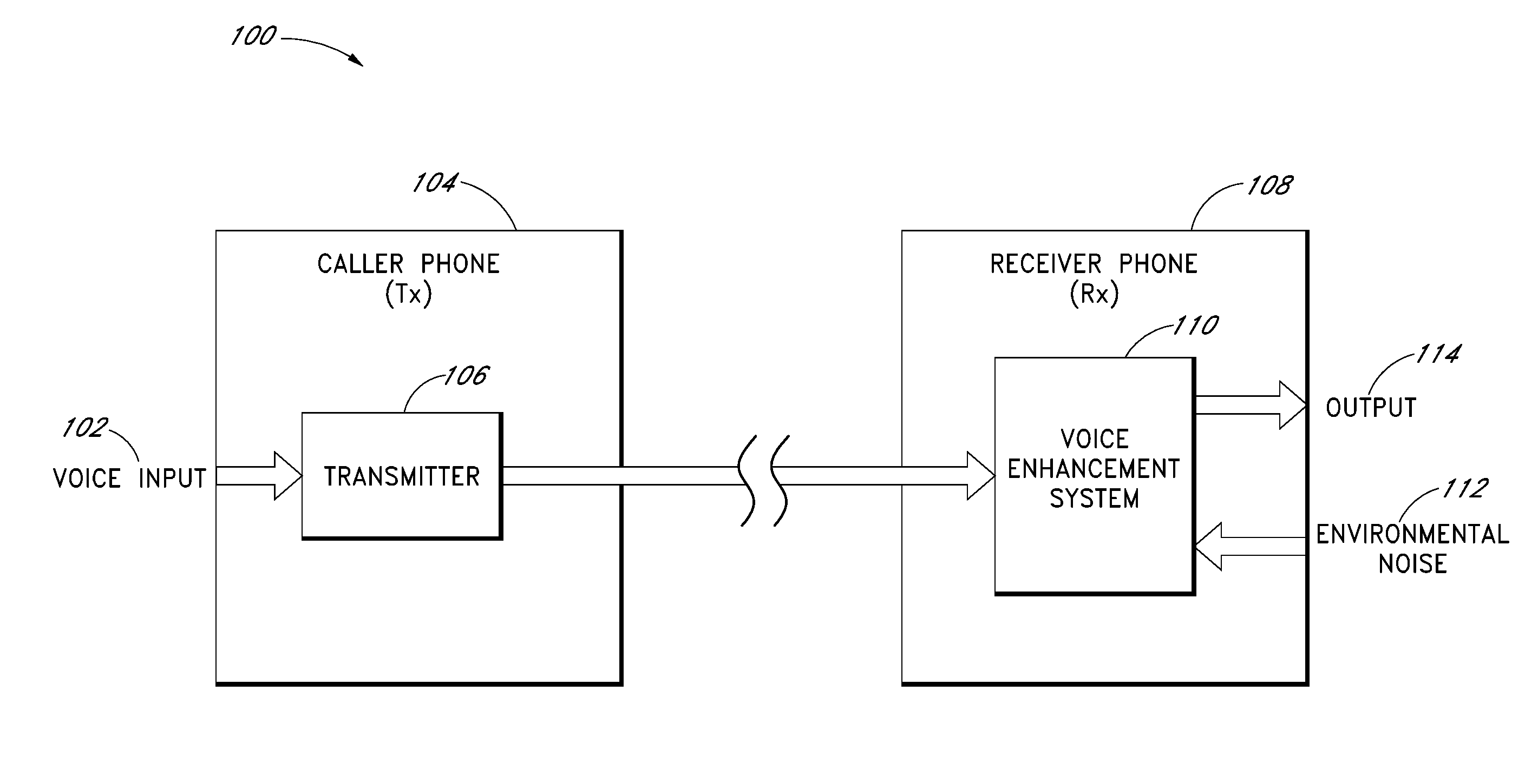 System for processing an audio signal to enhance speech intelligibility