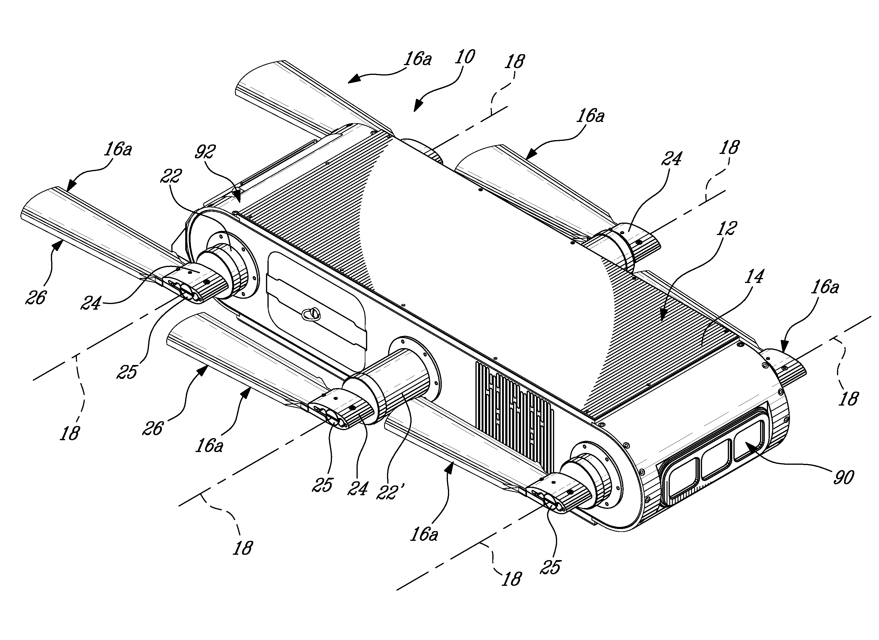 Amphibious robotic device