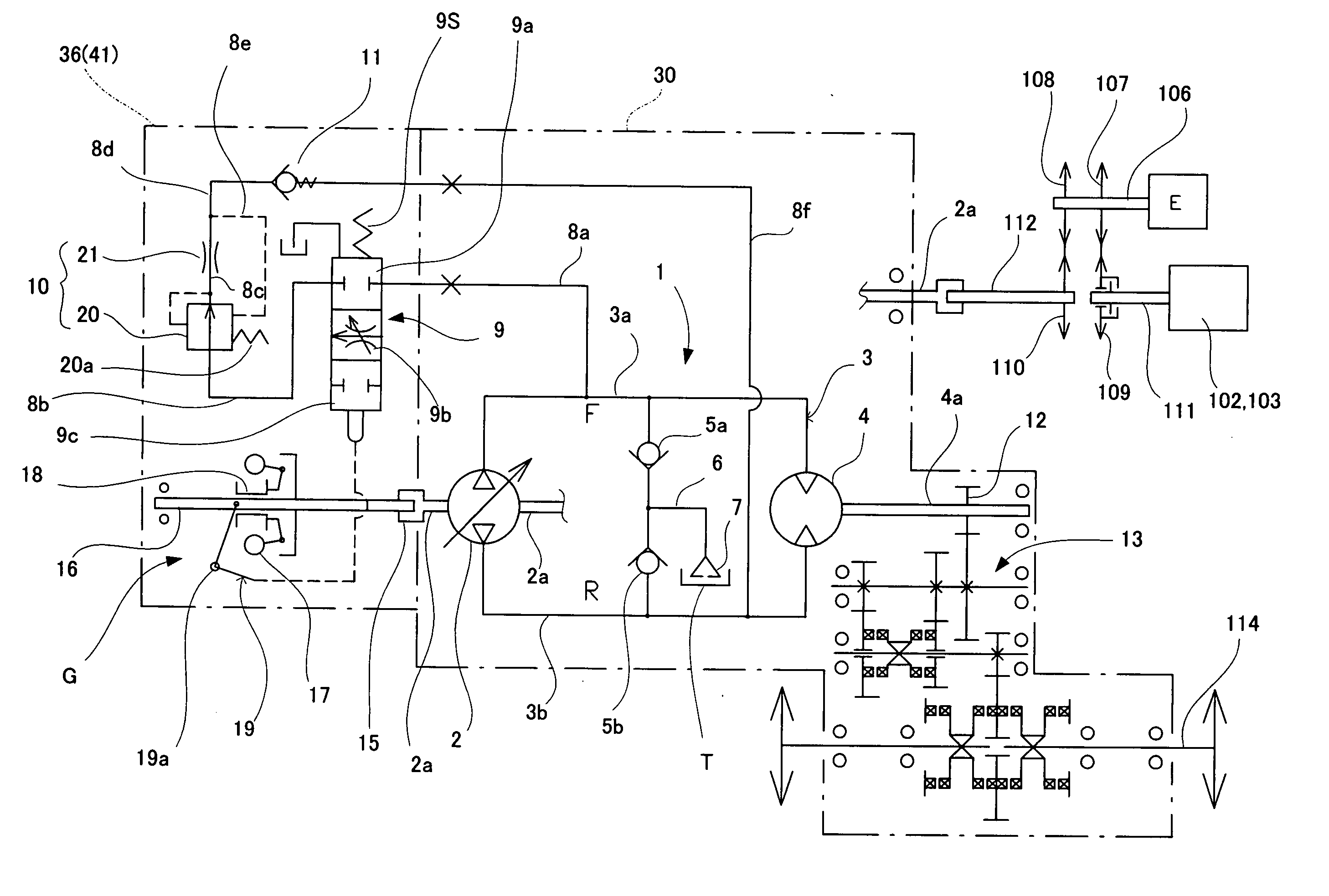 Load controller for hydrostatic transmission in work vehicles