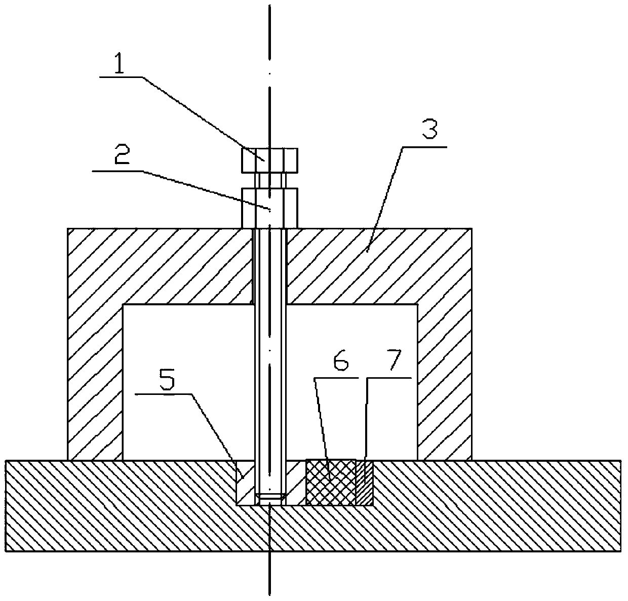 A dismantling device for nuclear power plant metal graphite sealing ring