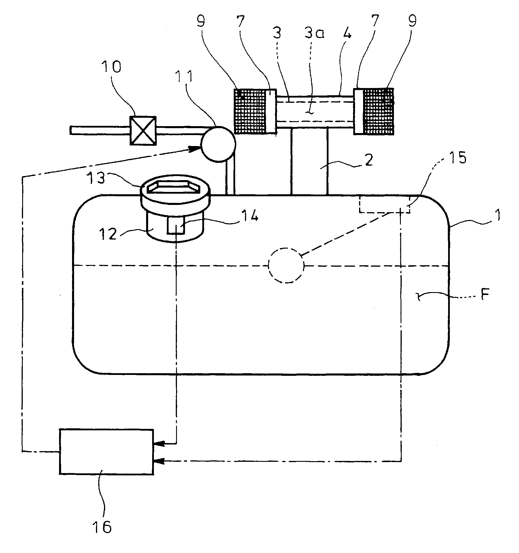 Fuel tank for vehicle