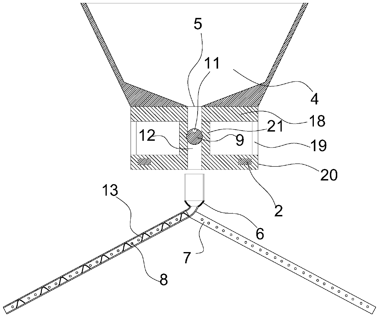 Automatic feeding device for lobster breeding