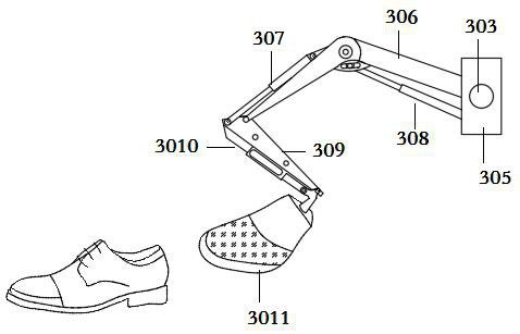 A smart shoe cabinet with automatic wiping uppers for household use