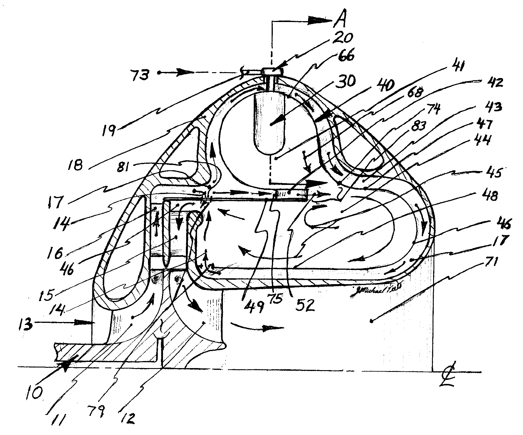 Radially staged RQL combustor with tangential fuel premixers