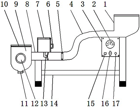 Automatic chip discharging device for numerical control machine tool