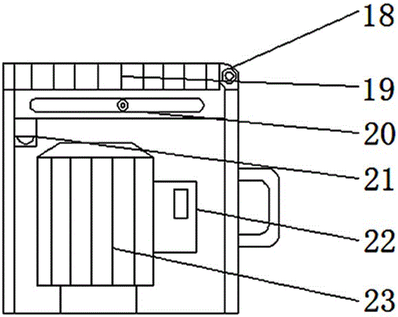 Automatic chip discharging device for numerical control machine tool