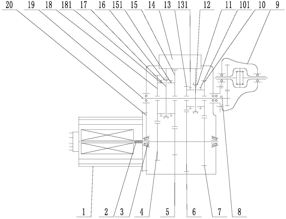 Motor and AMT (automated mechanical transmission) integration-based electric vehicle driving system and driving method