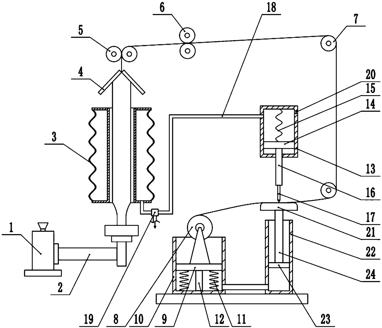 Processing method of IPE blown film