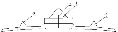 Novel butting type bird resisting cover for high-voltage transmission line