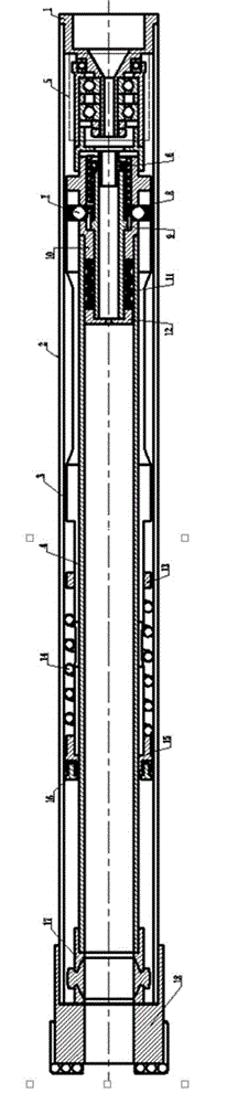 Closed coring device for testing coal bed methane and rock formation gas contents in surface well drilling