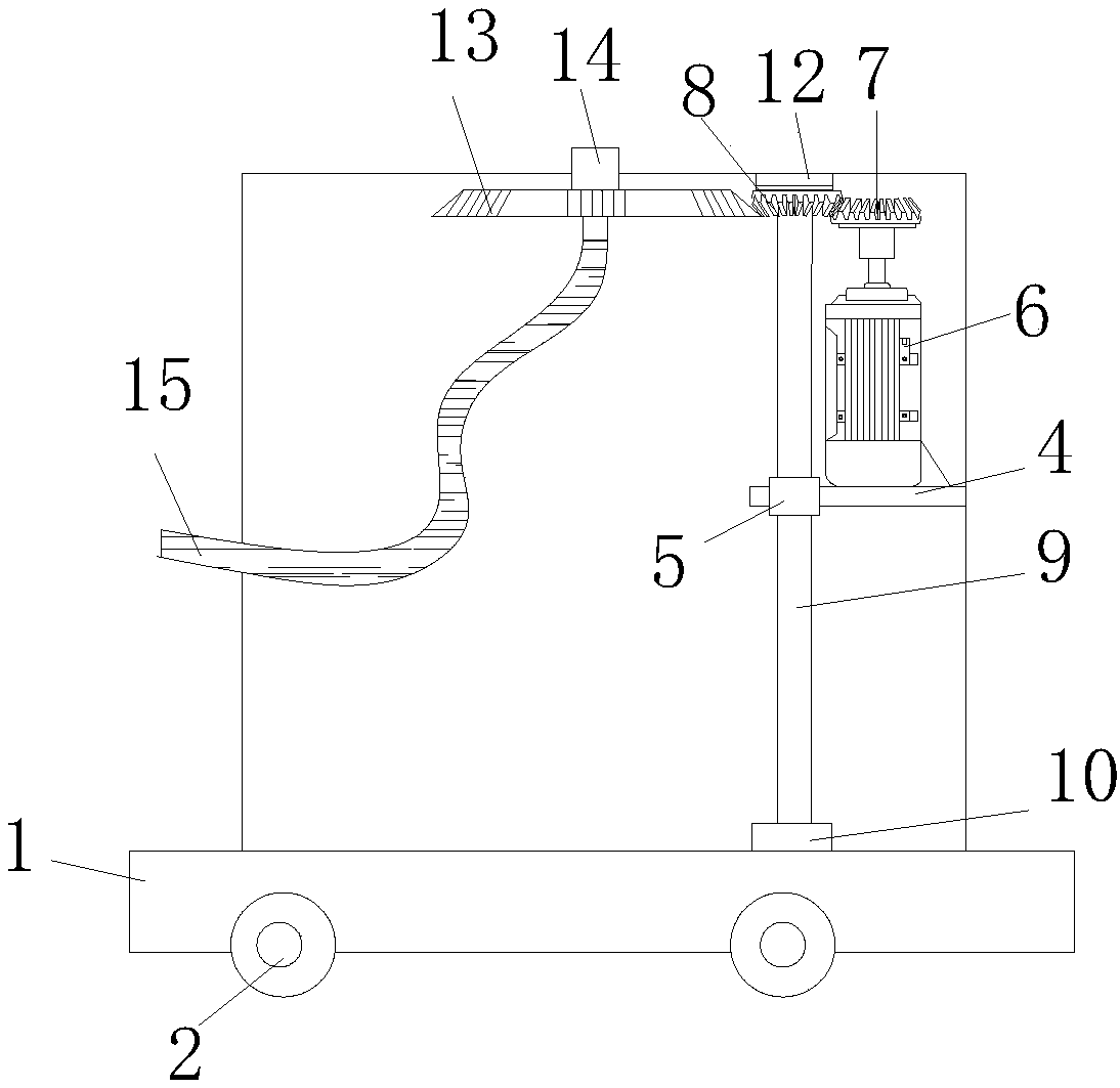 Rail walking type agricultural irrigation device