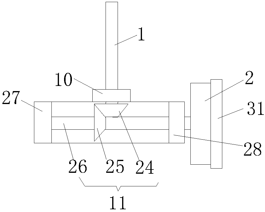 Rail walking type agricultural irrigation device