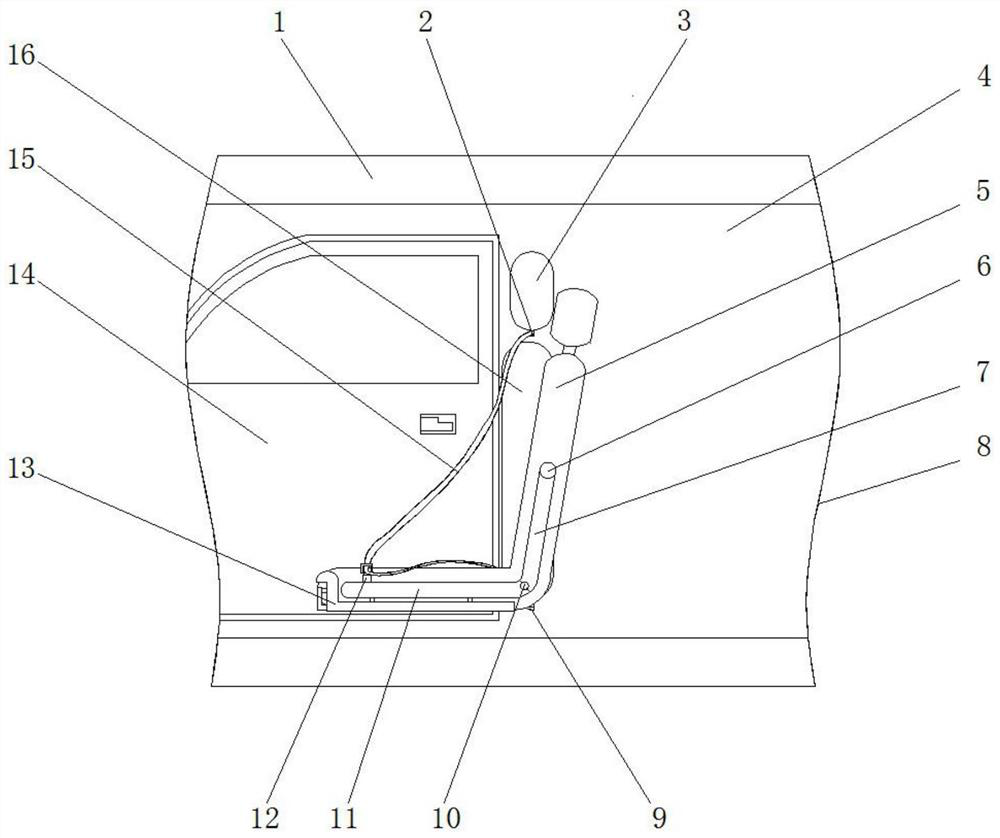 A safety belt mandatory wearing device