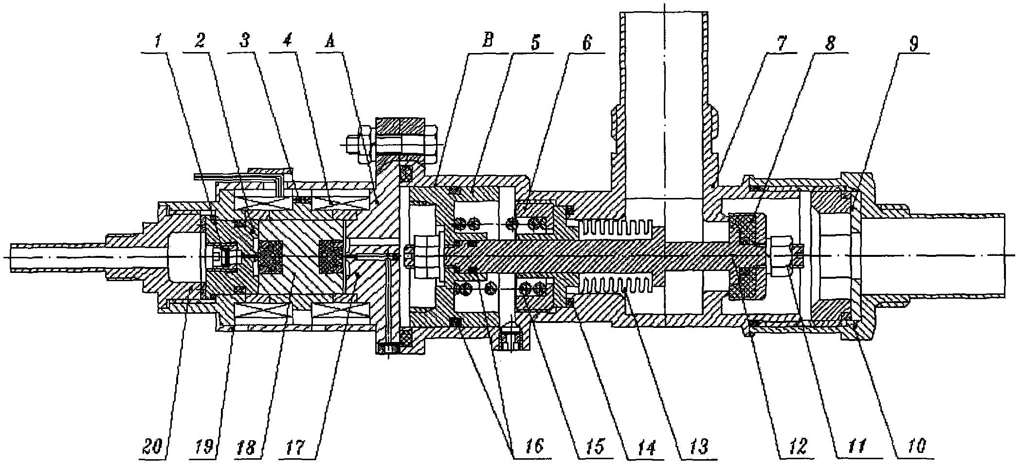 Pneumatic self-locking valve