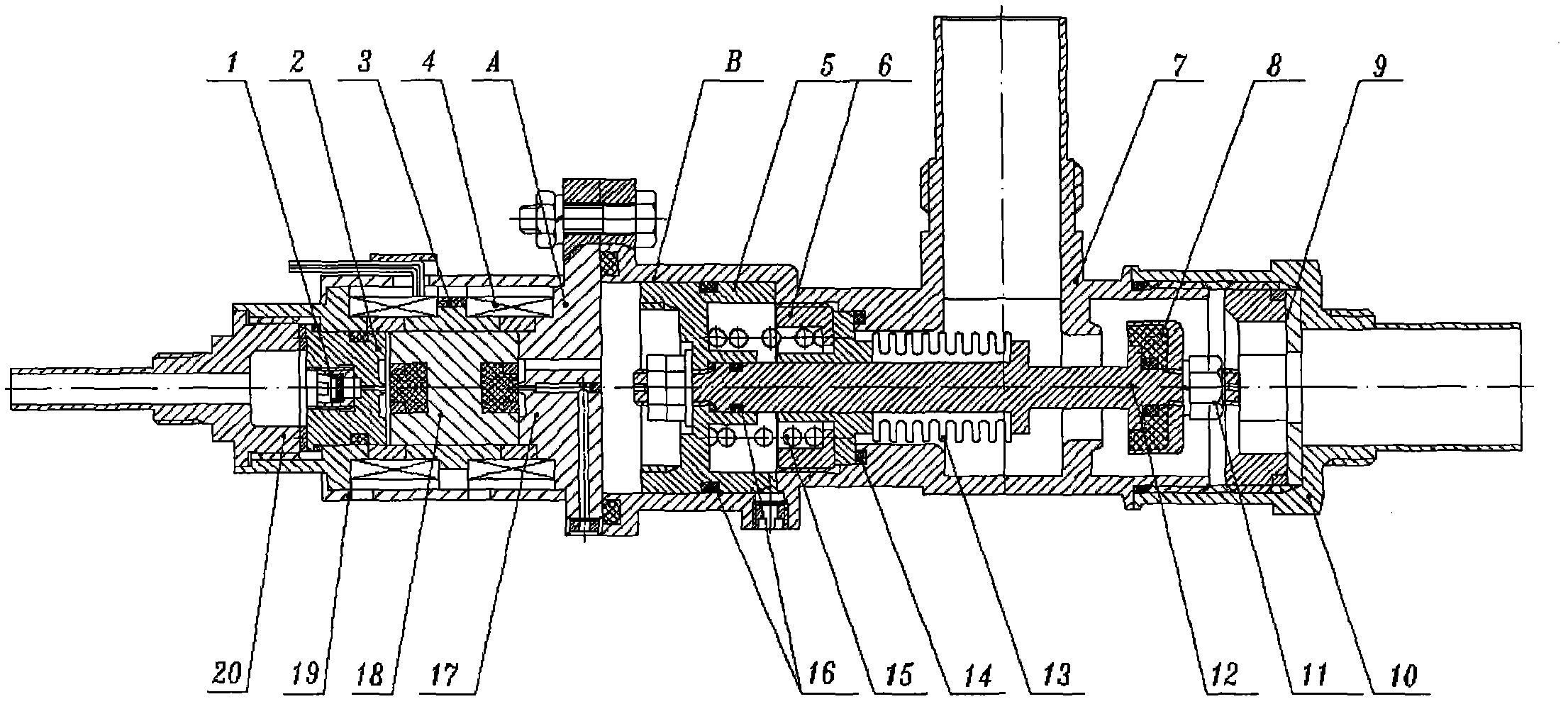 Pneumatic self-locking valve