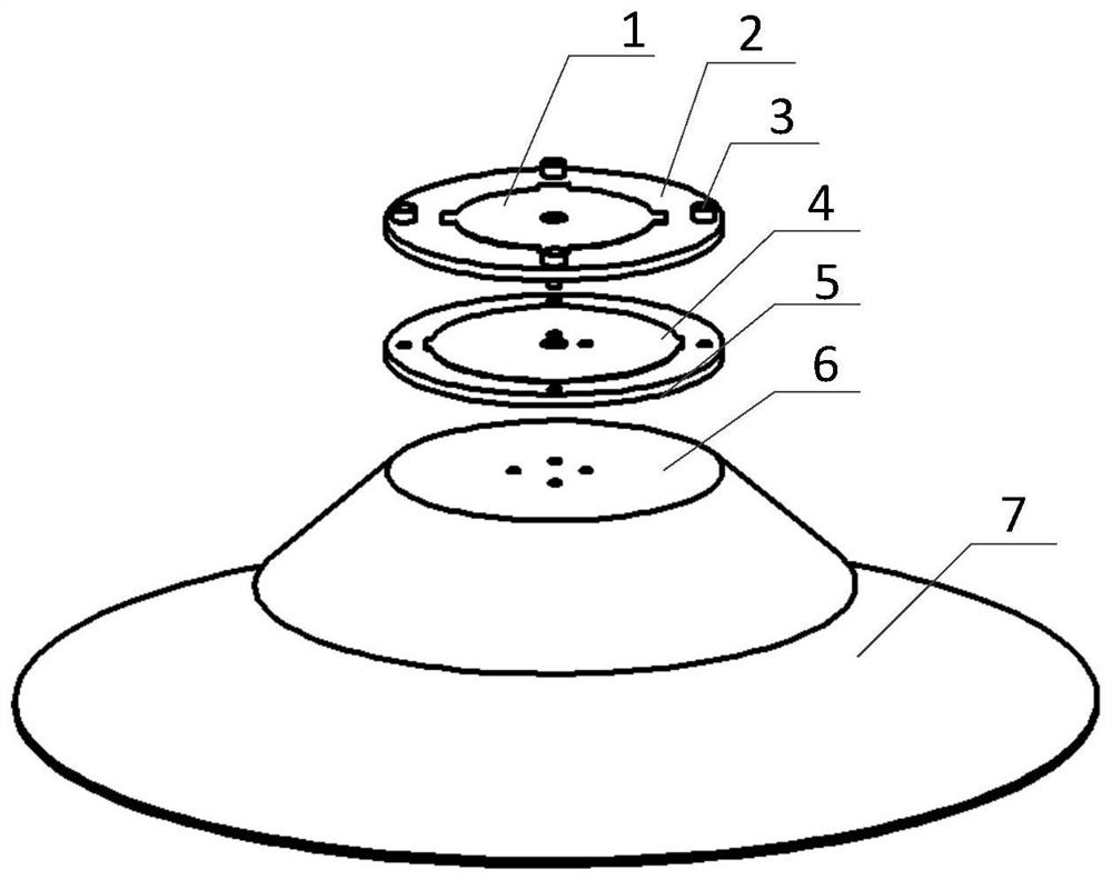 Dual-frequency wide-beam microstrip antenna working in S wave band