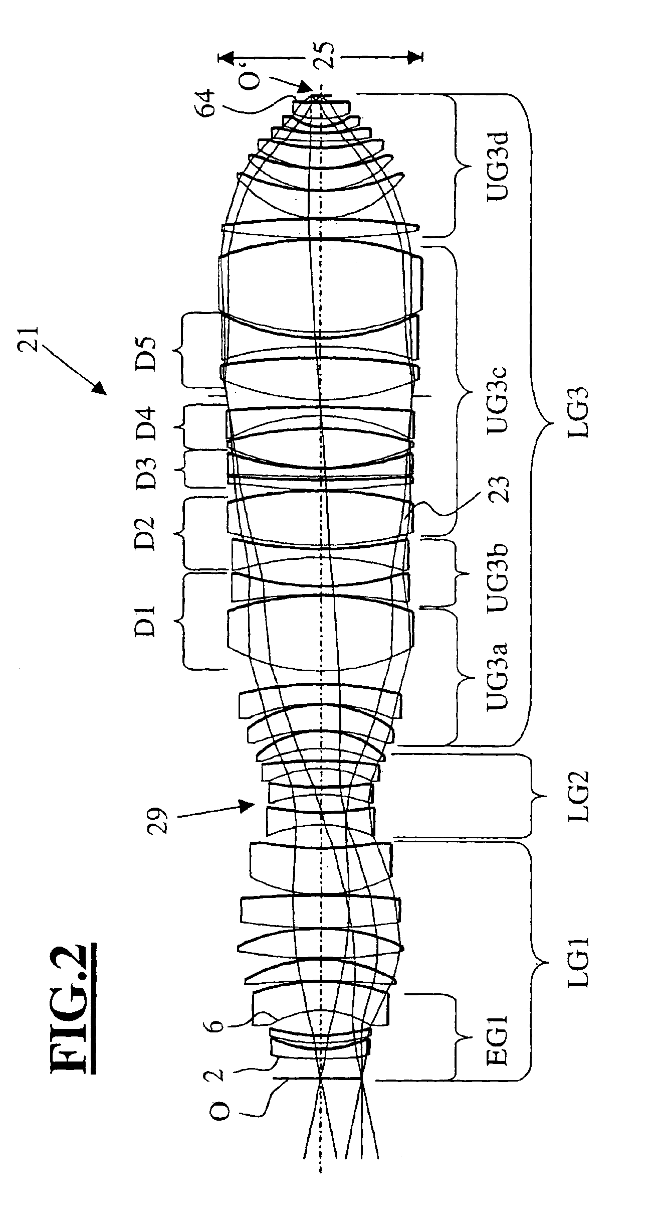 Refractive projection objective with a waist