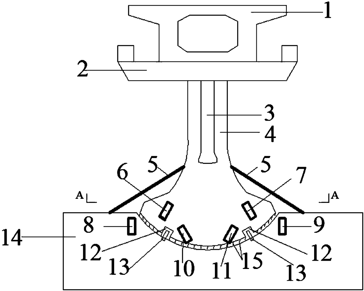 Anti-seismic pier capable of avoiding collapse