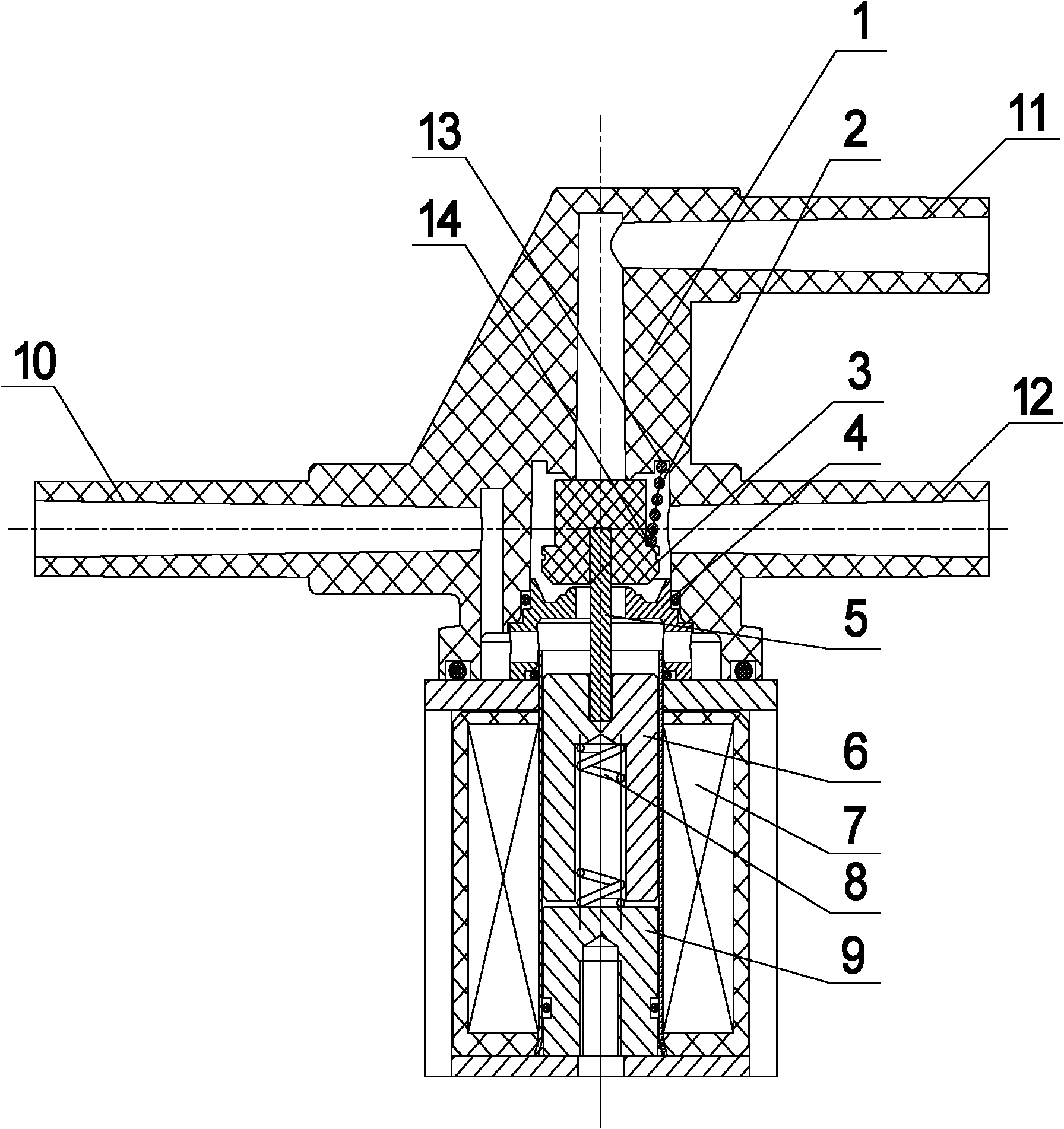 Switching electromagnetic valve