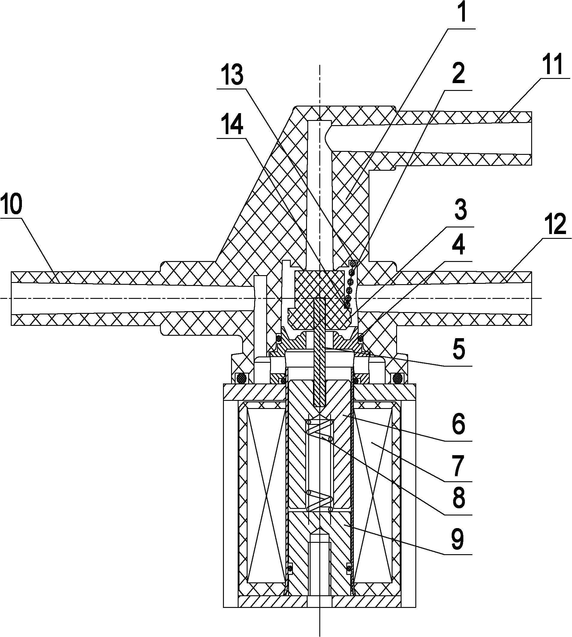 Switching electromagnetic valve