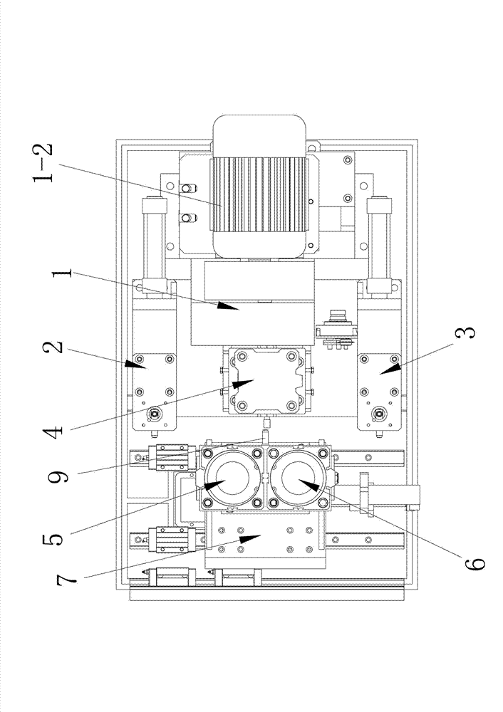 Metal tubing two-end molding mechanism