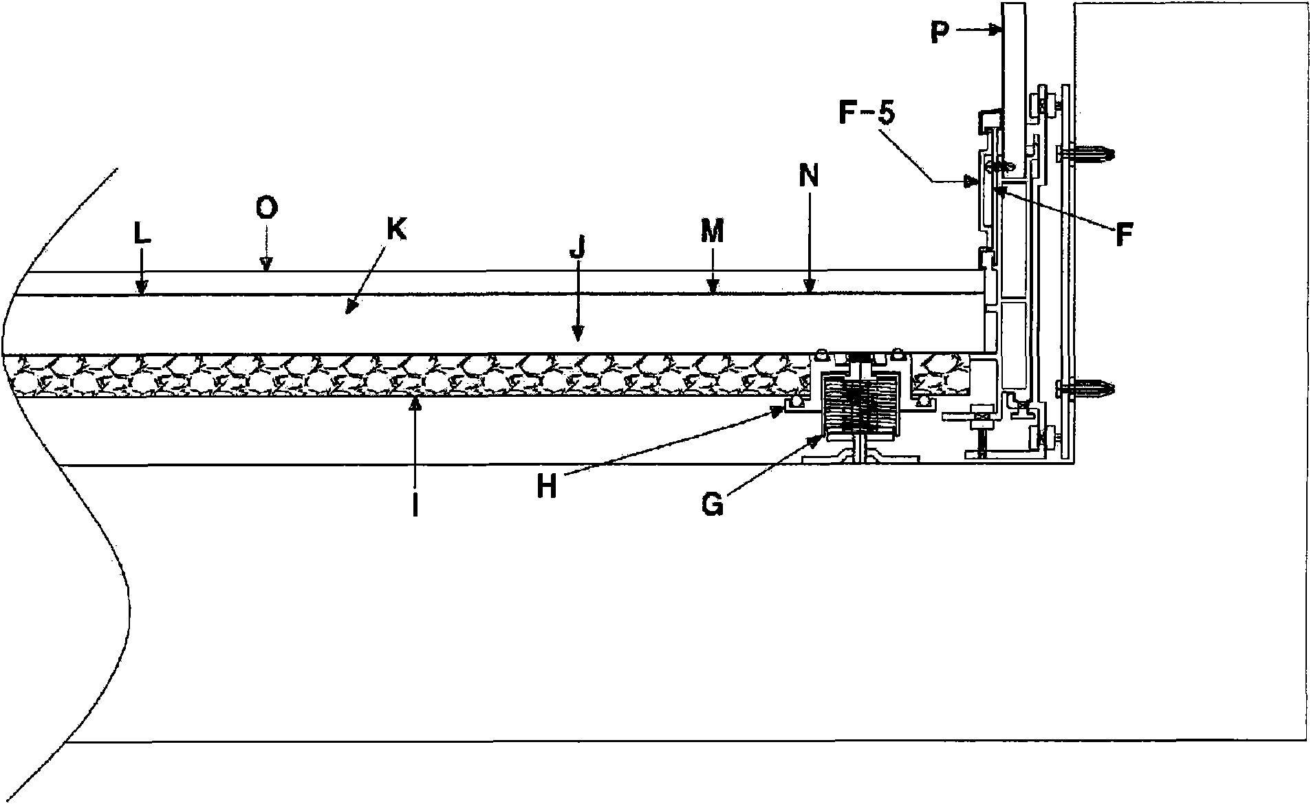 The heating structure by warm water which using of dry process and the construction method thereof