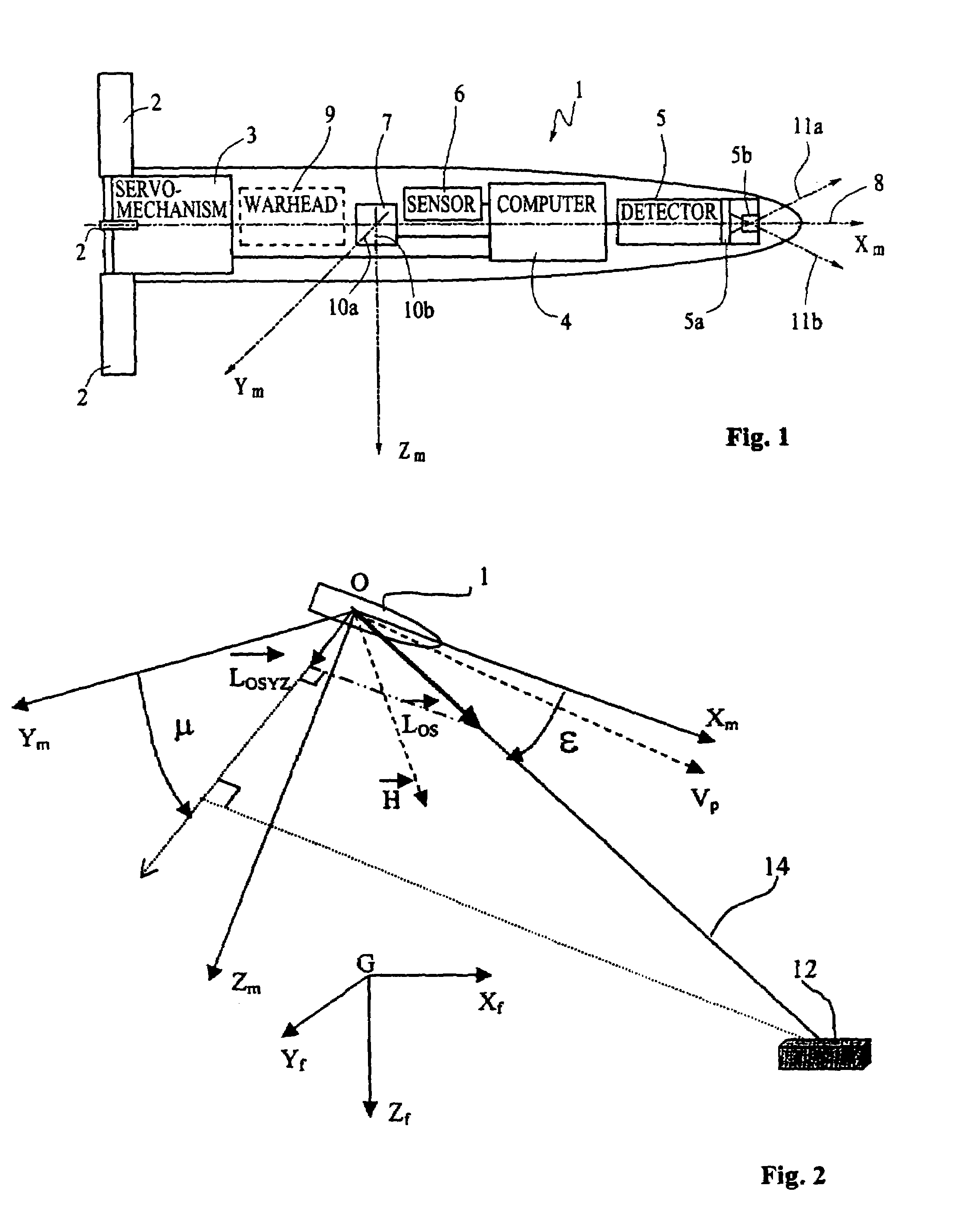 Processes and devices to guide and/or steer a projectile