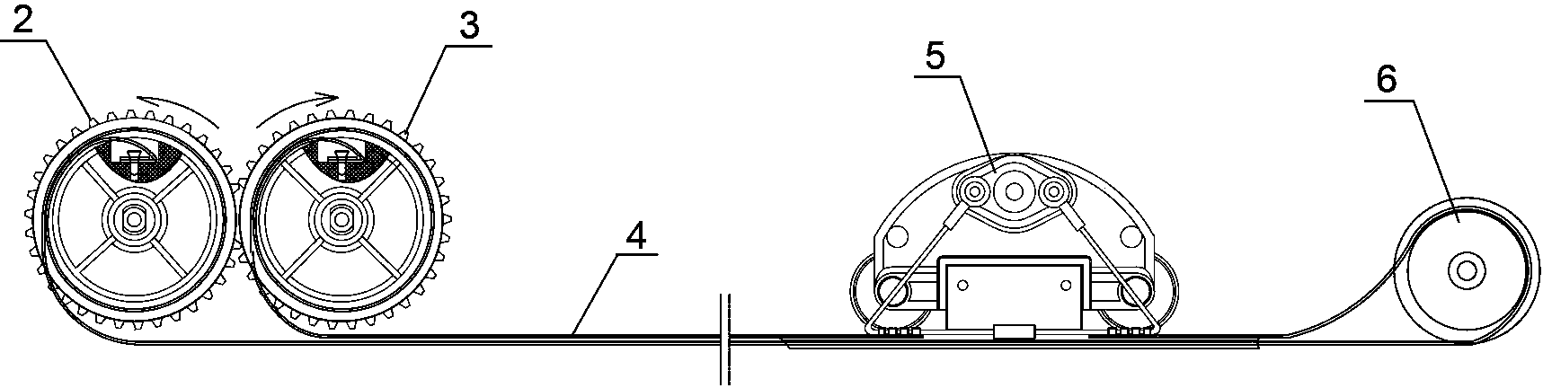 Foldable massage bed with roller groups