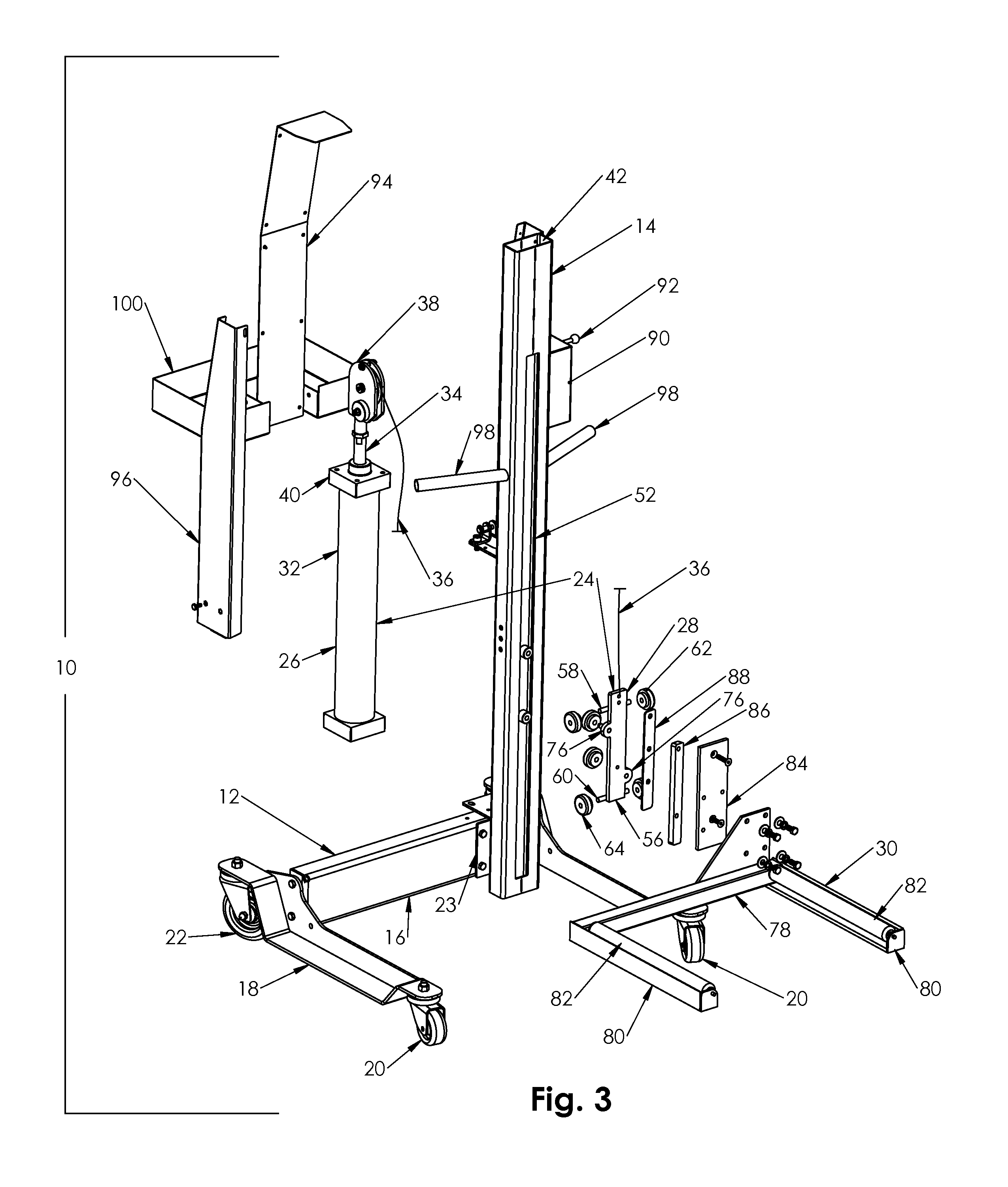 Tire and wheel lift