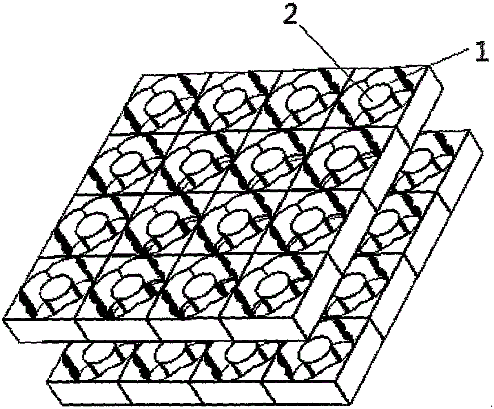 Double-passband frequency selective surface based on high-dielectric low-loss all-dielectric metamaterial