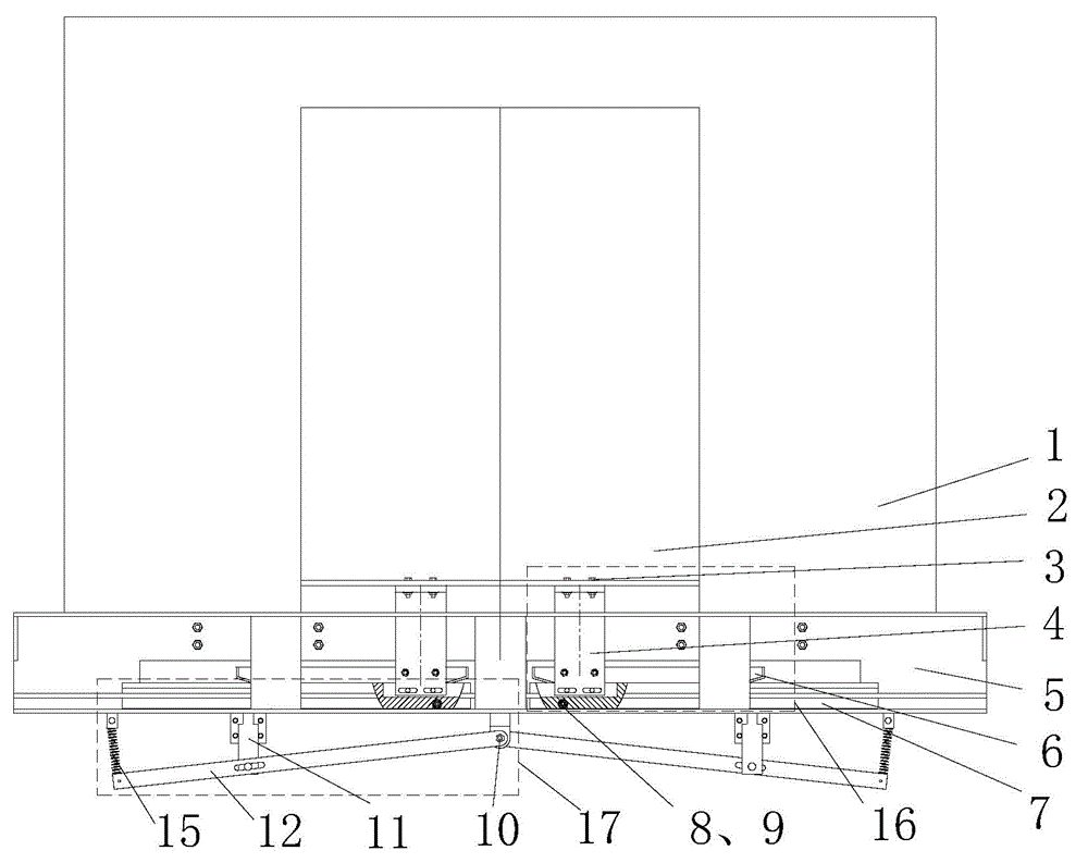 Flexible guiding special lift car stabilizing device and method