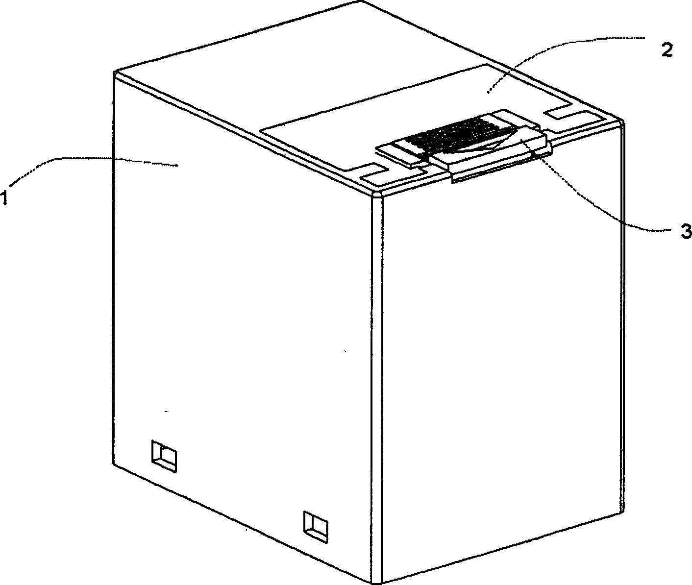 Low height press-button type small-sized large power AC-DC electromagnetic relay